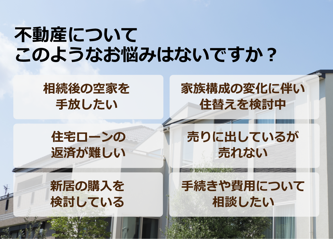 不動産の悩み一覧
